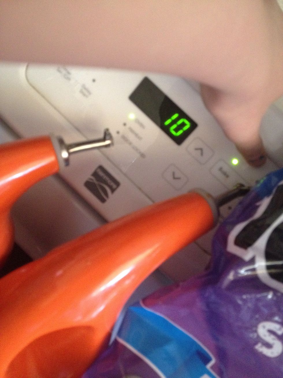 Put in for ten minutes