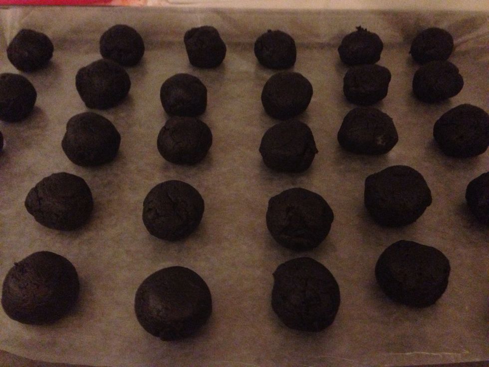 Put in freezer for 10 minutes. Or refrigerate for a half hour or so.