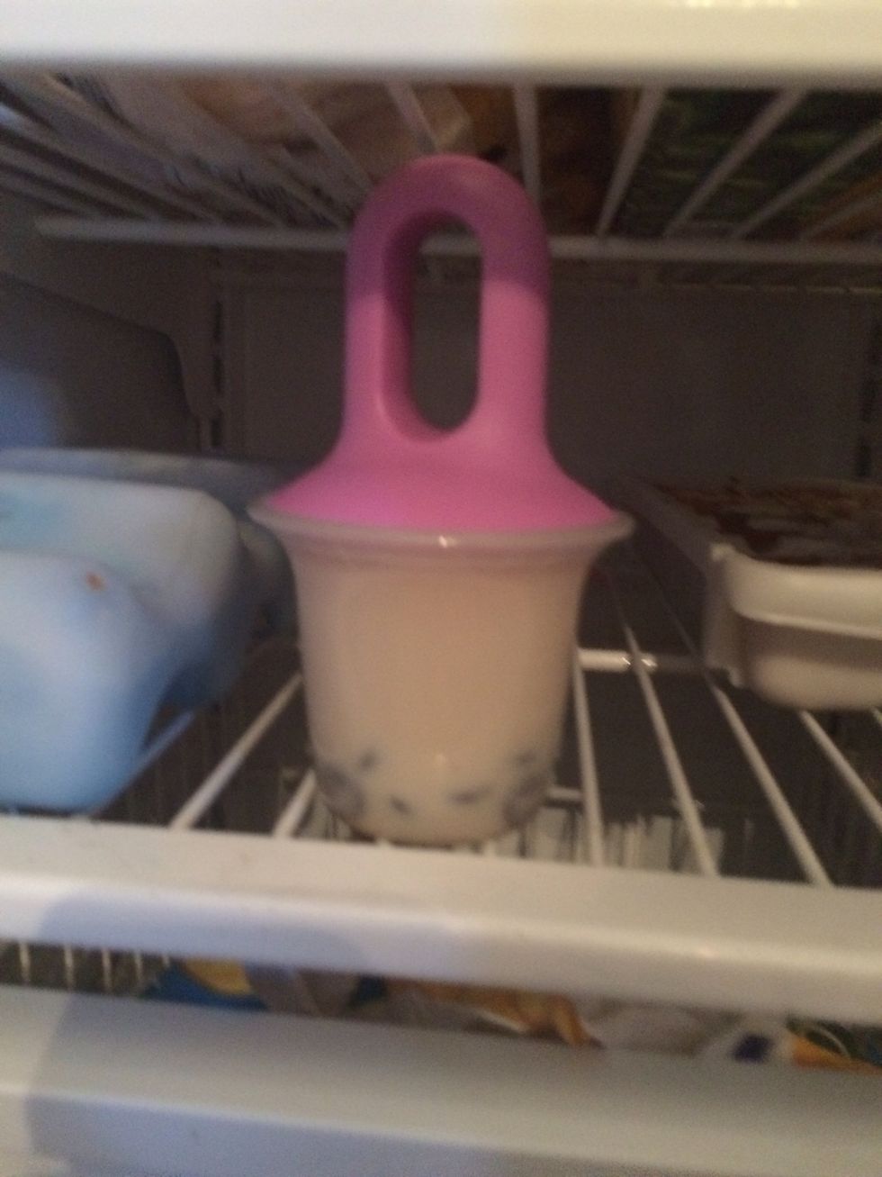 Put in freezer for 6 hours.