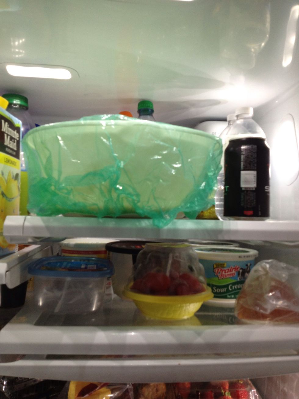 put in fridge for 30 minutes