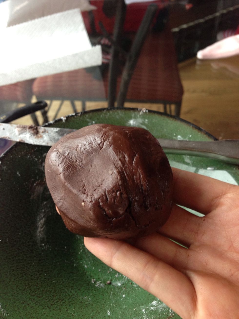 Put in fridge to firm up