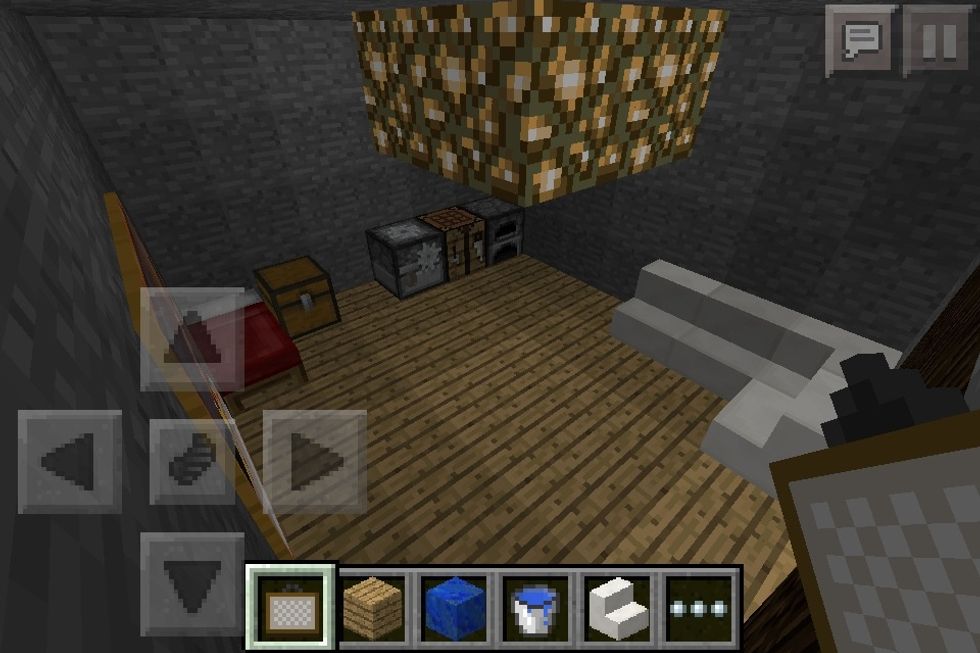 Put in furniture and maybe a few paintings