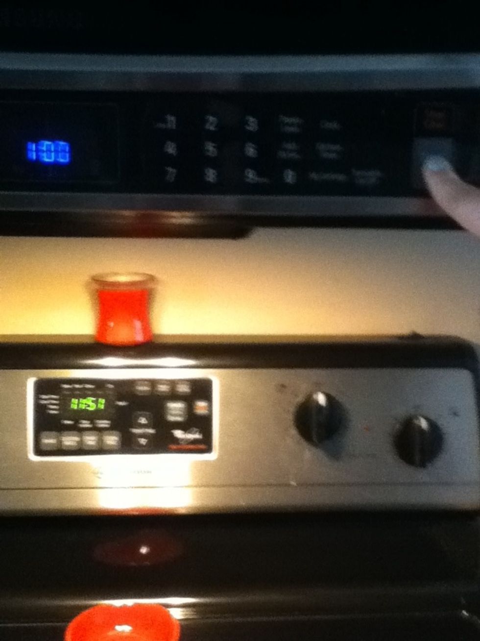 Put in microwave for 1:00