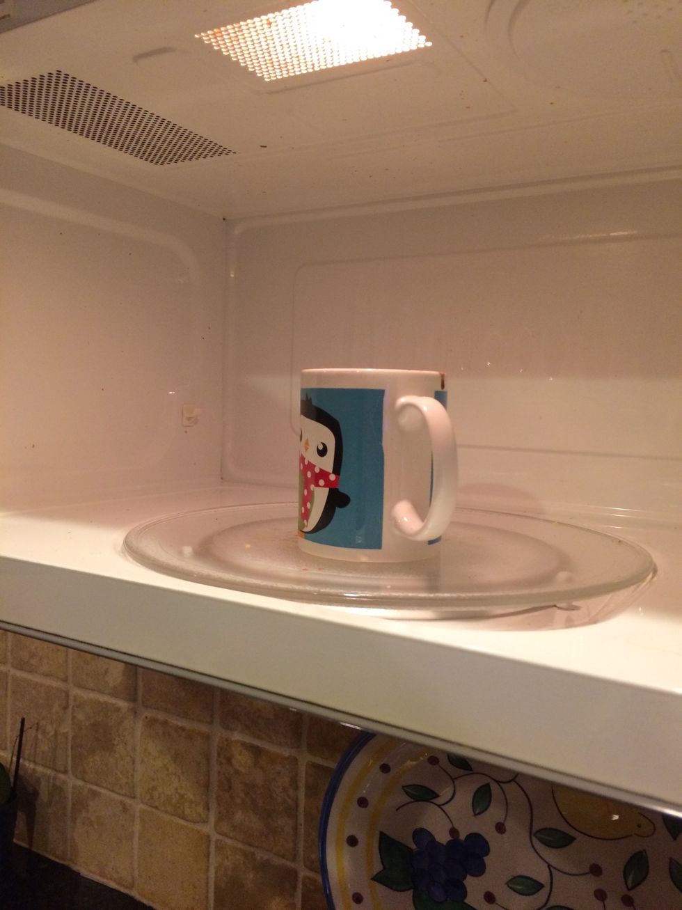 Put in microwave for 3 minutes