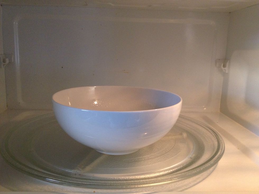 Put in microwave for 30 seconds
