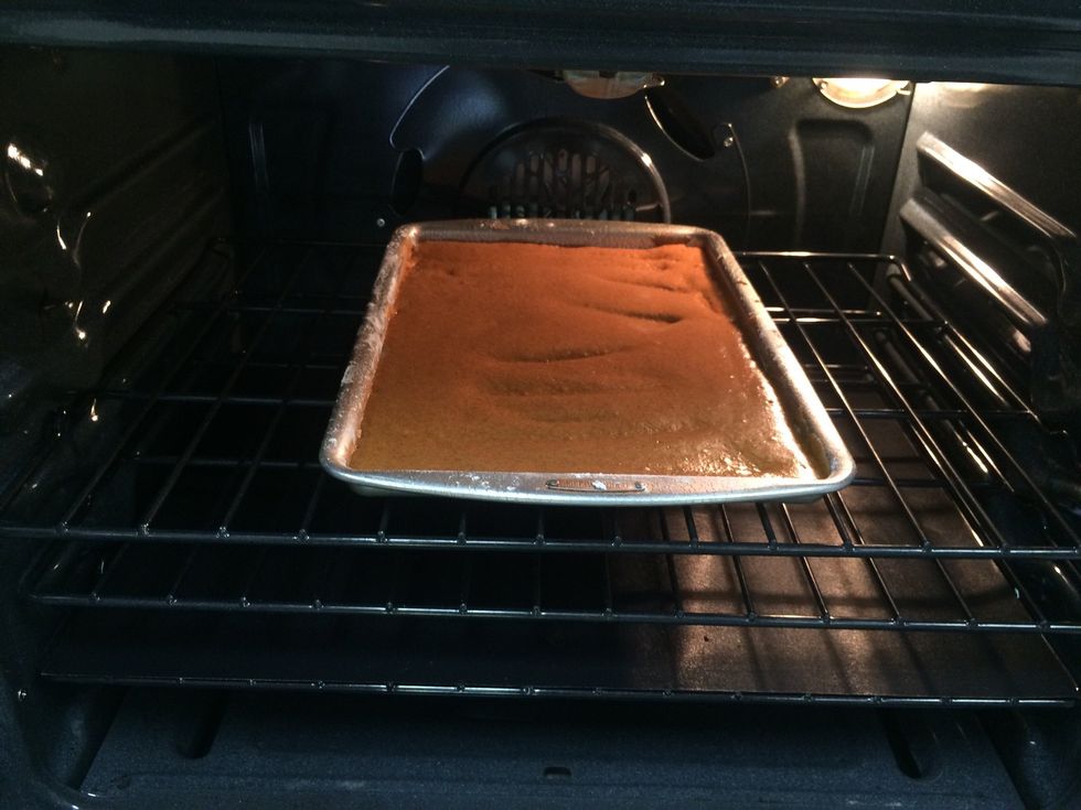 put in oven and cook for 14 min