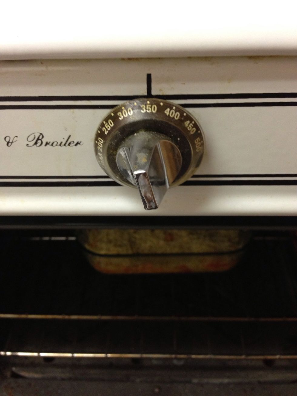 Put in oven for 45 minutes on 350