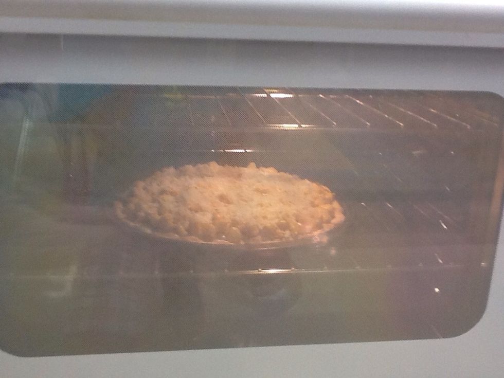 Put in oven heated at 450