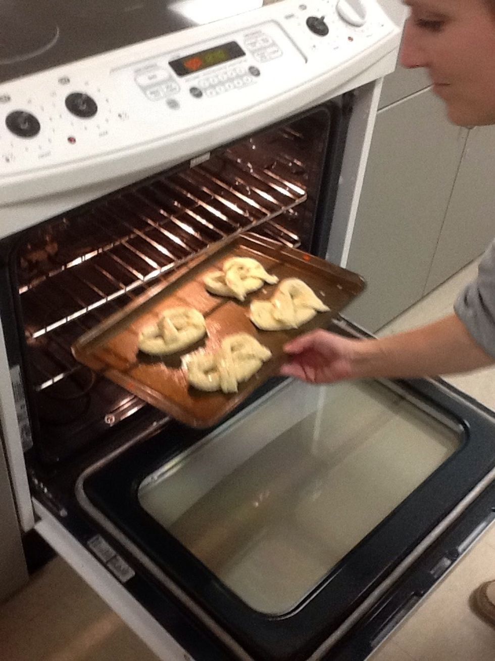 Put in oven on the bottom rack