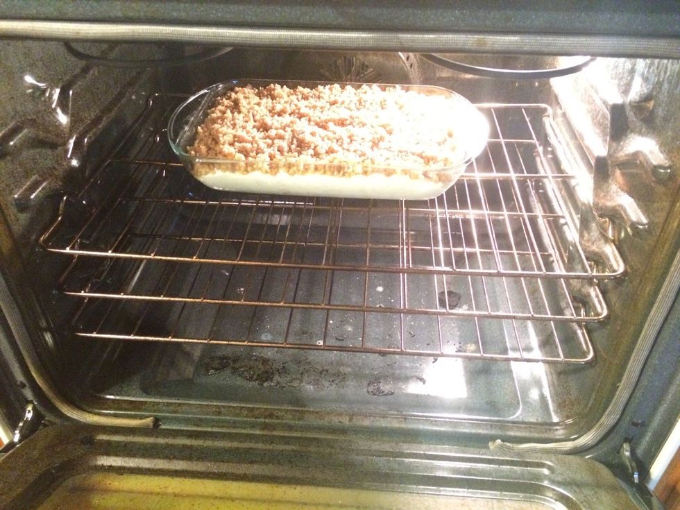 Put in oven.