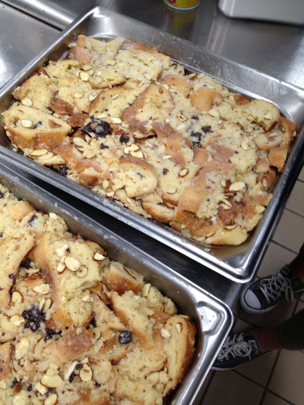 Put in pans and sprinkle with more sugar.