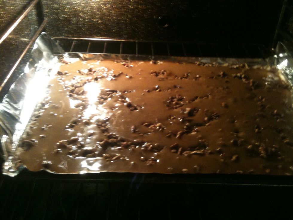 Put in pre-heated oven(350*). Bake for 18-20 minutes.