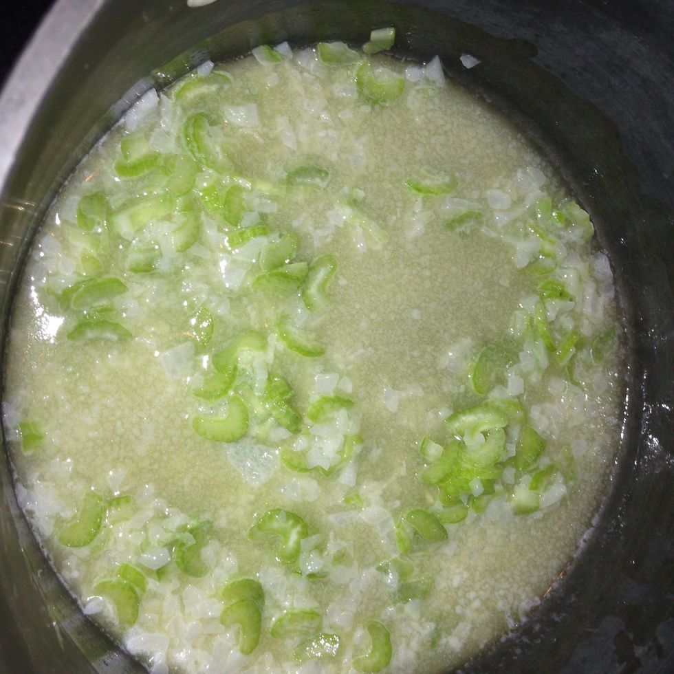 Put in the celery