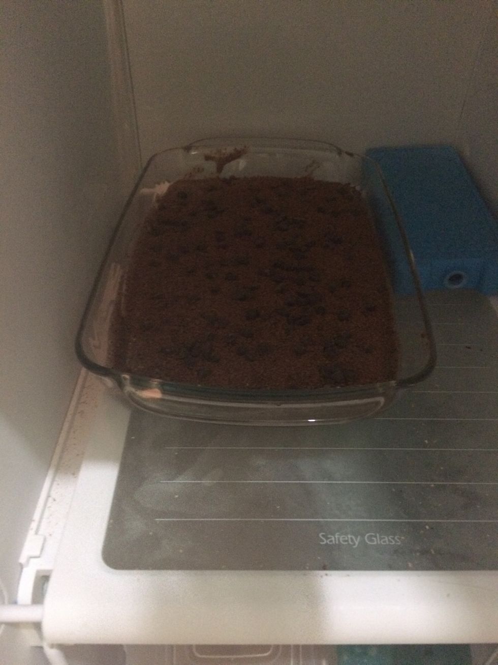 Put in the freezer until solid