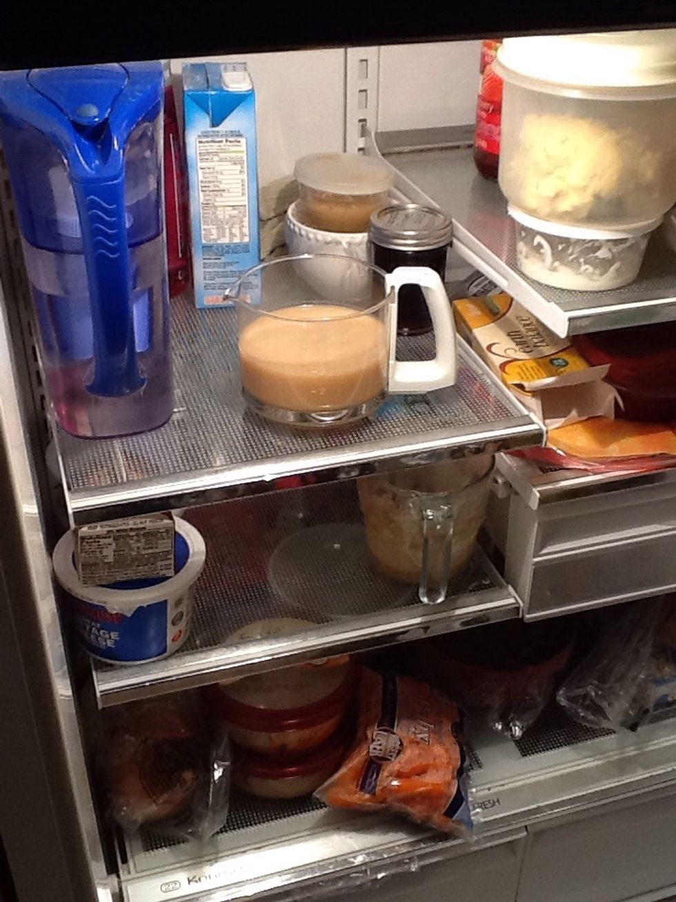 Put in the fridge for 3-4 hours.