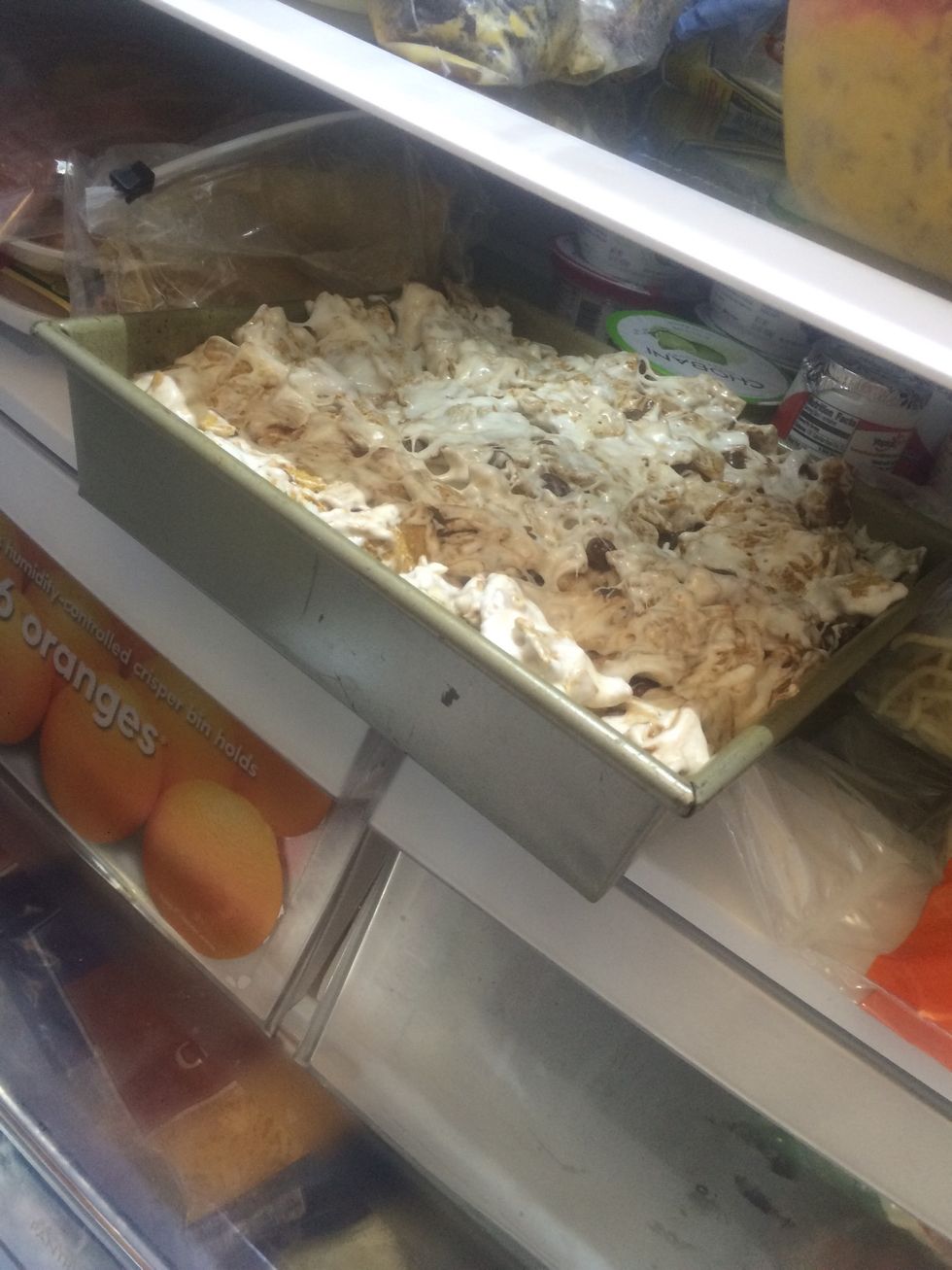 put in the fridge for about 2 hours or until set