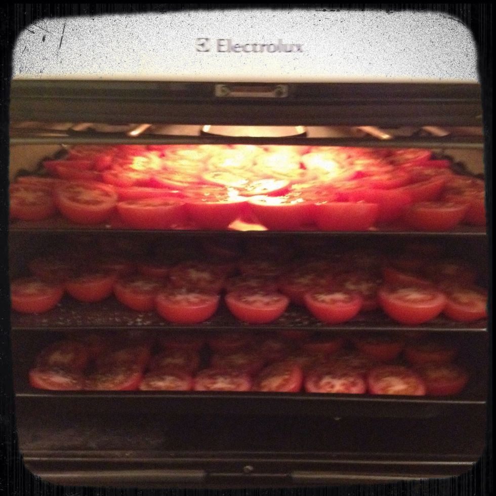 Put in the oven - 1-2 hours at 110 C / 225 F