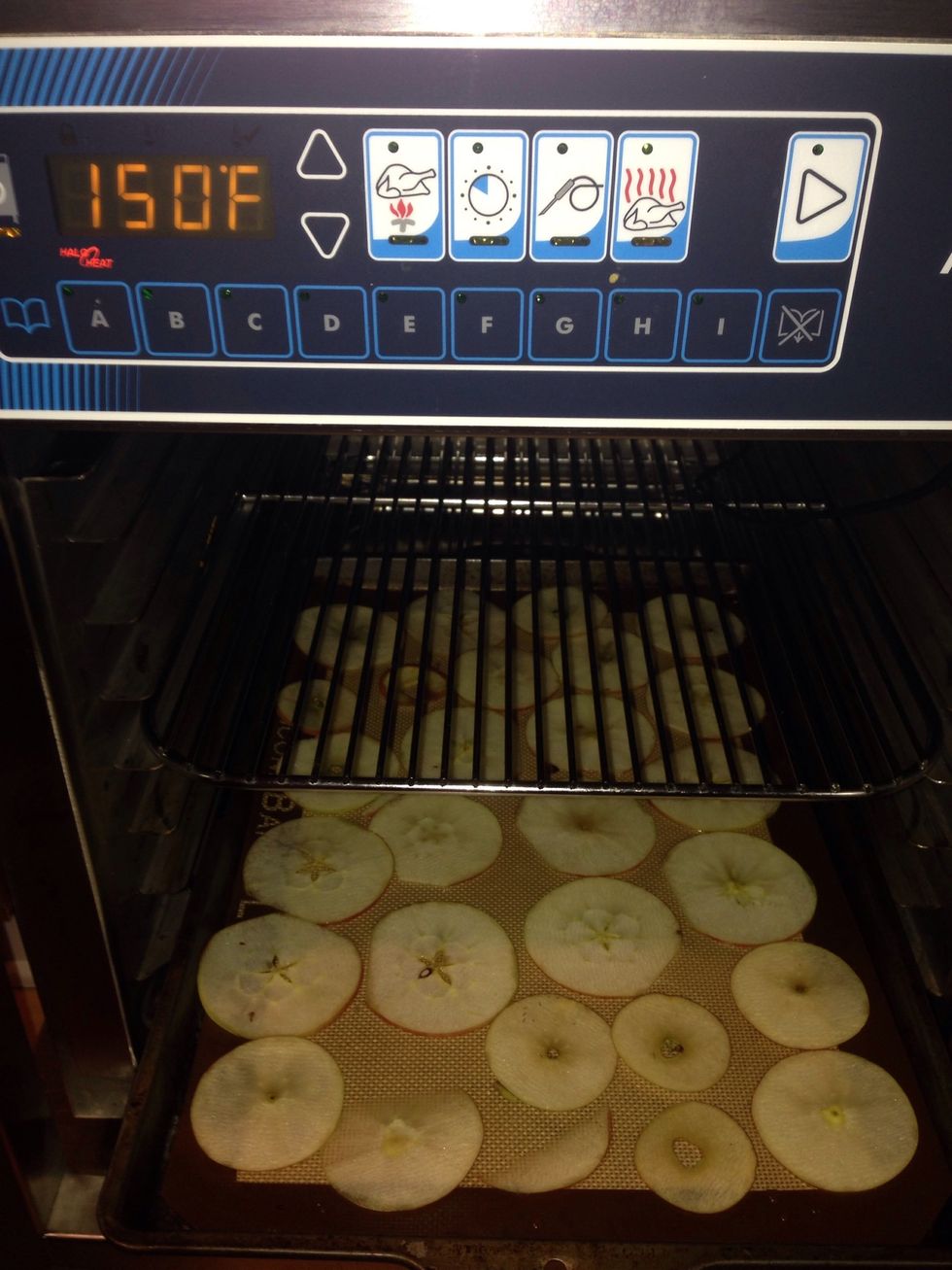 Put in the oven at 150F (65C) overnight. 160F (71C) works if you are able to pull them out in 5-6 hours.