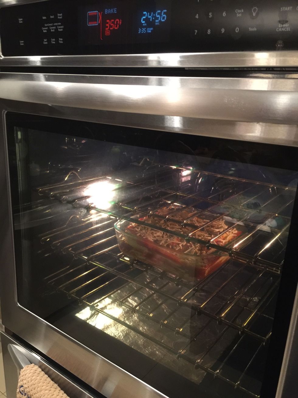 Put in the oven for 35 minutes