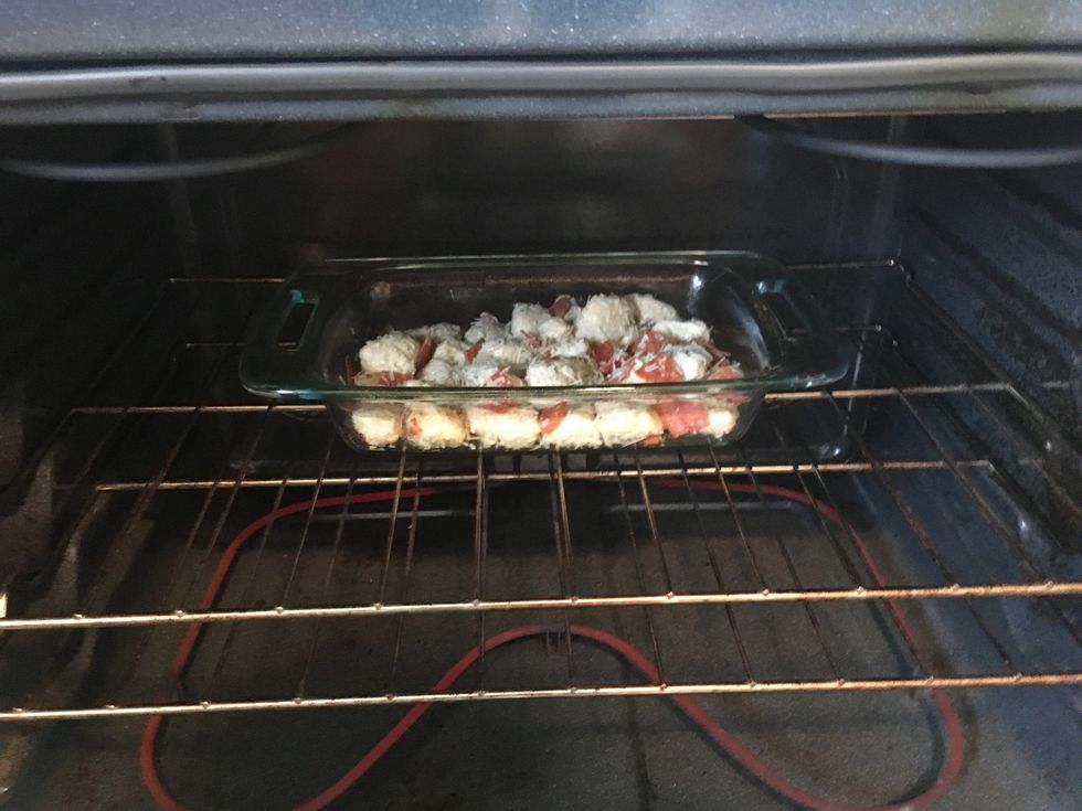 Put in the oven