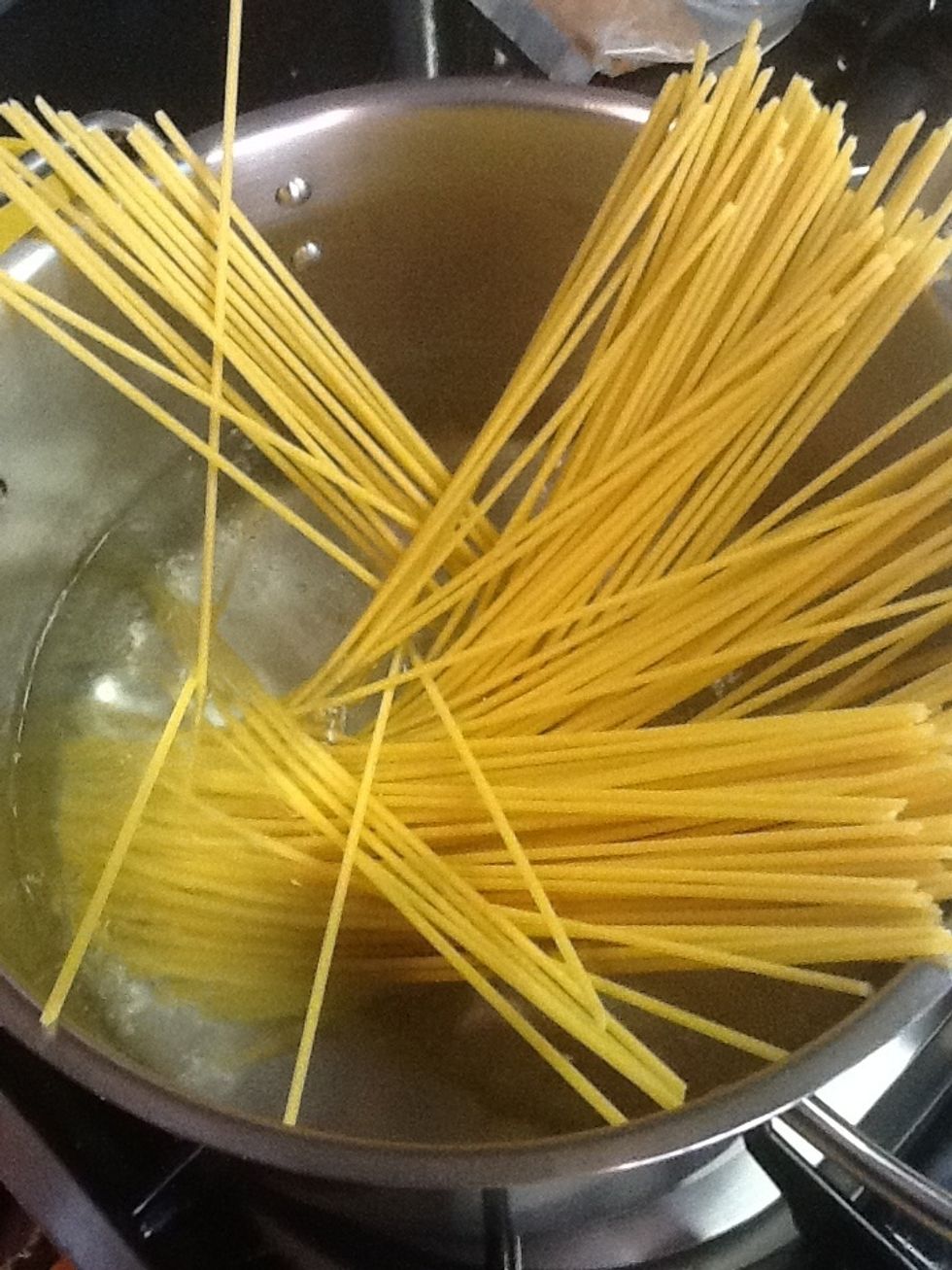 Put in the pasta