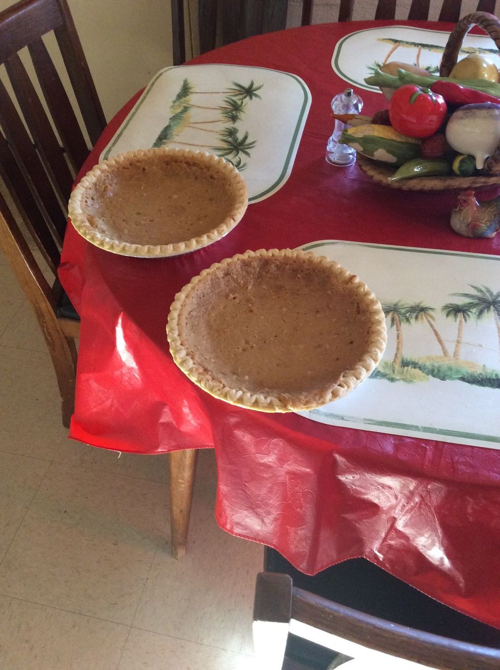 Put in the refrigerator over so it can sink down.