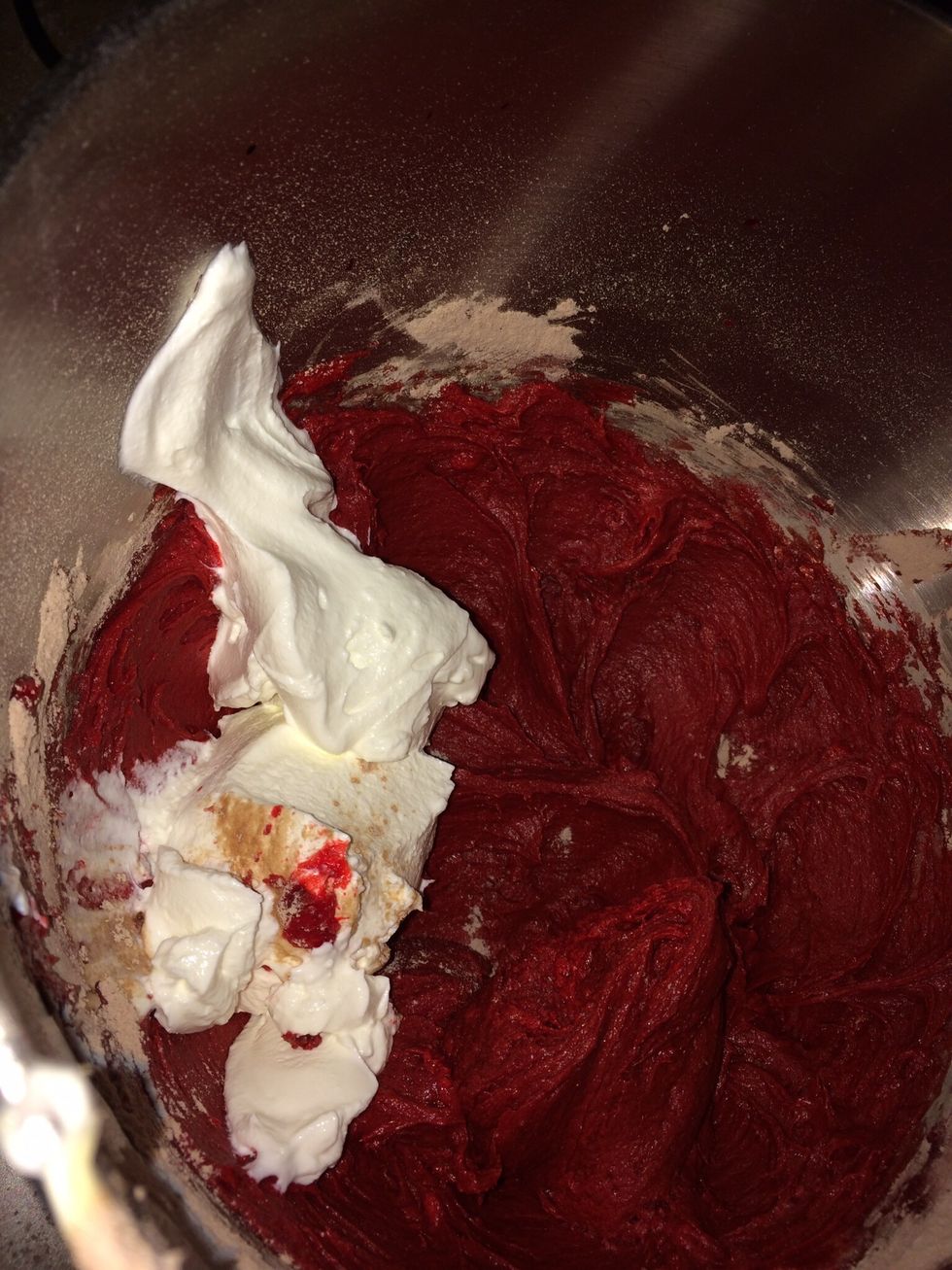 Put in the sour cream