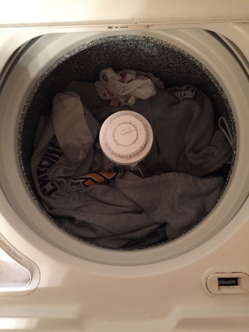 Put in you clothes equally around the washer (balanced).