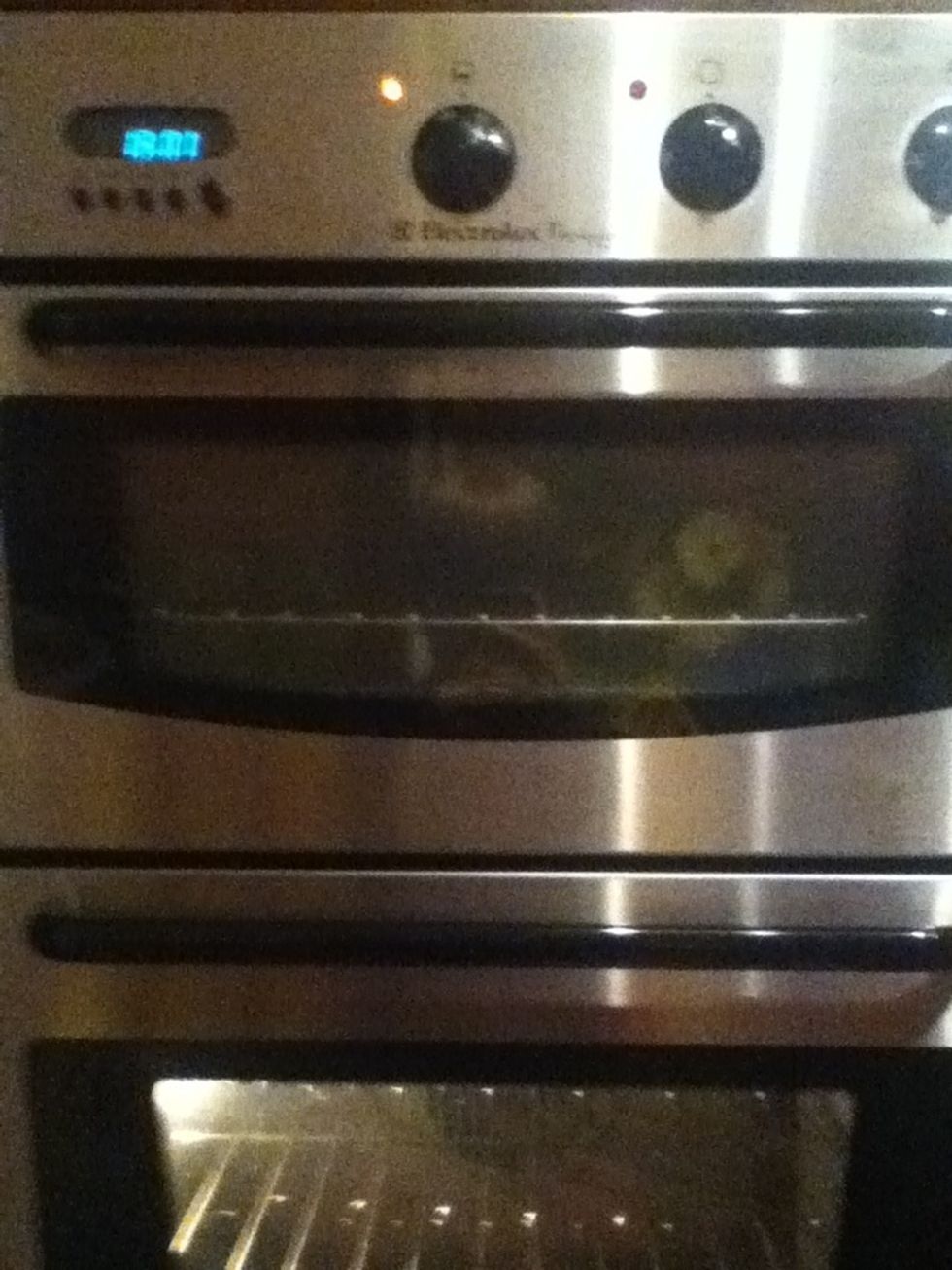 Put in your (preheated) oven for 25-30 minutes or until chicken is cooked properly