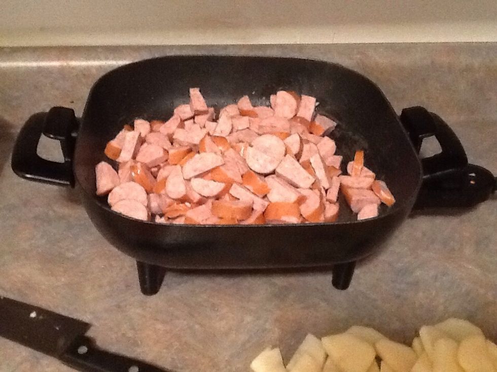 Put in your smoke sausage and cook till done