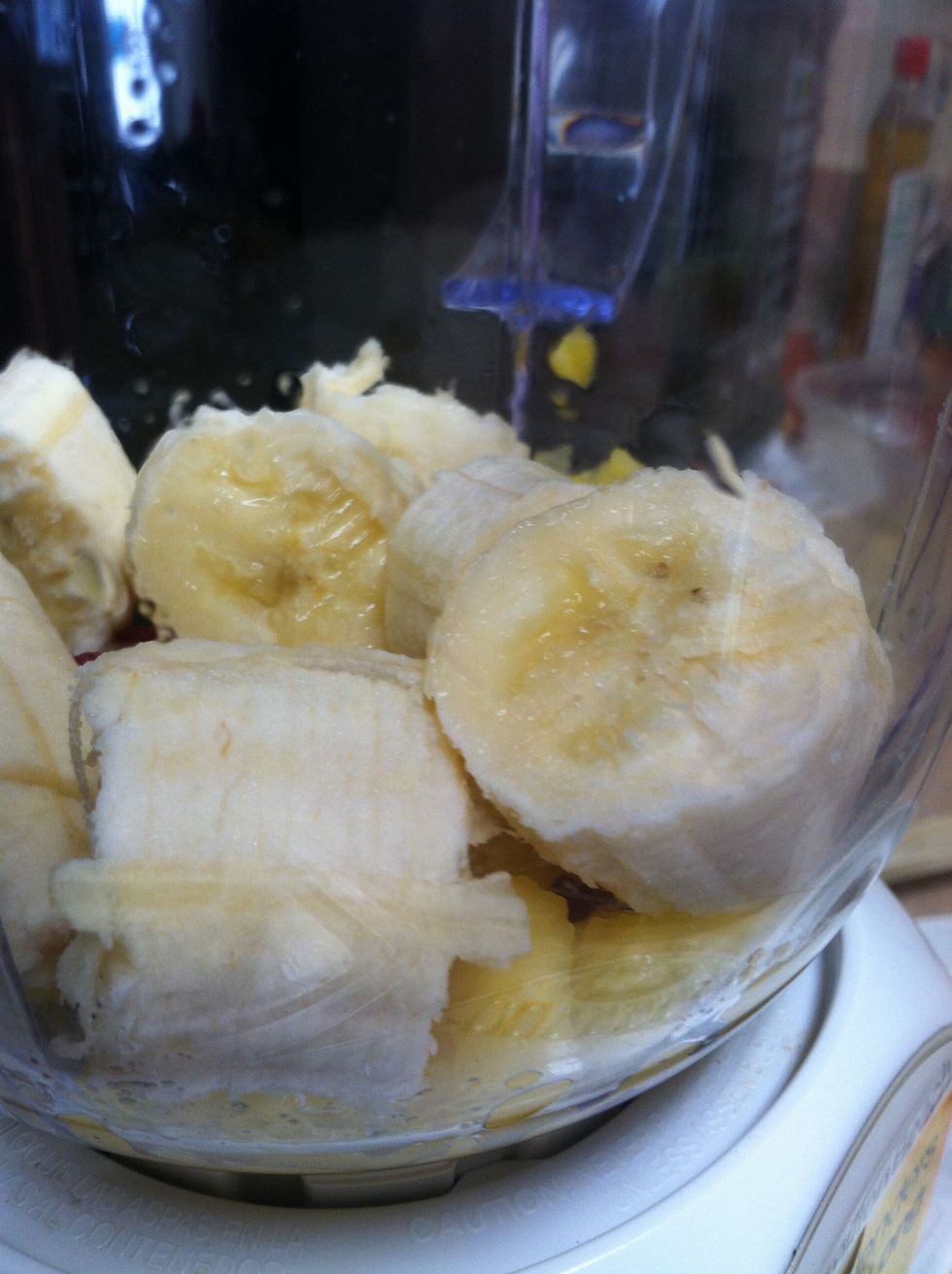 Put ingredients in blender.