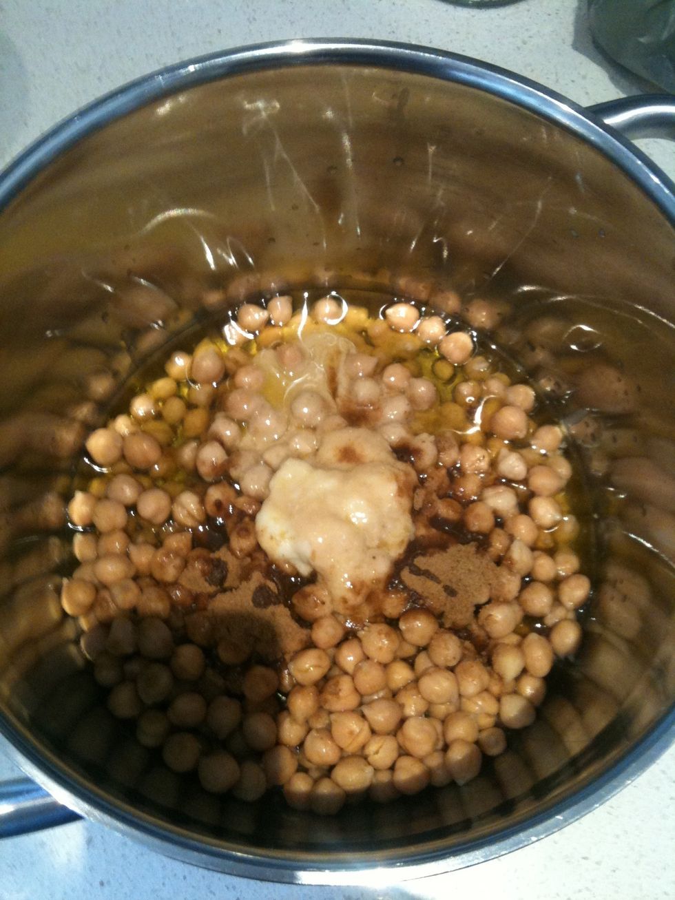 Put ingredients in bowl.