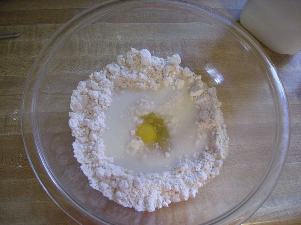 Put ingredients in large mixing bowl