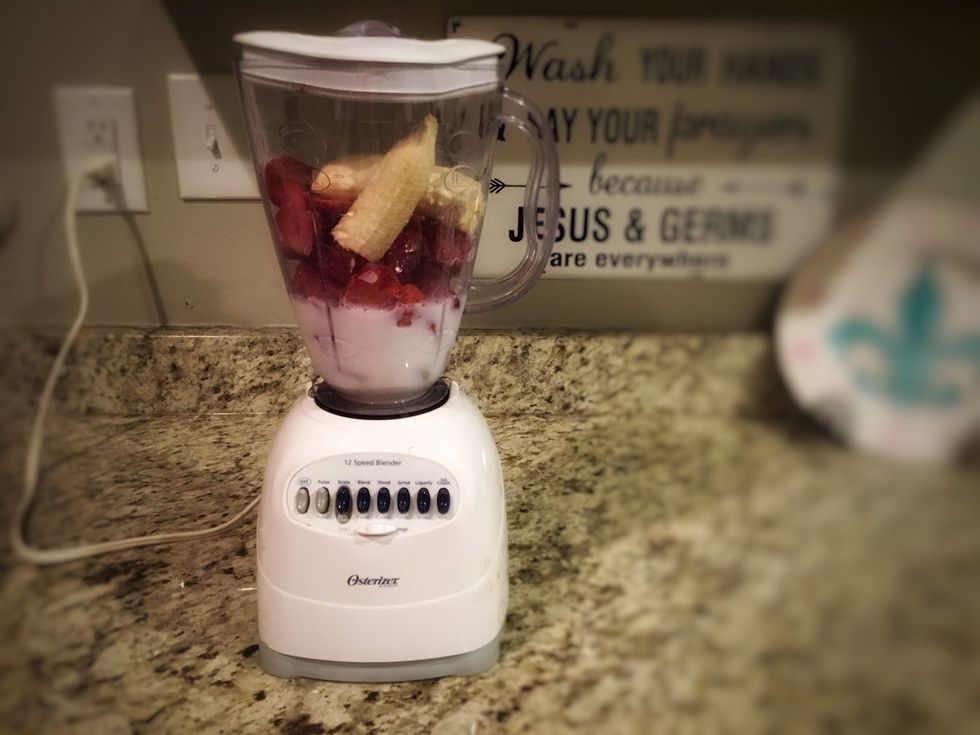 Put ingredients in the blender