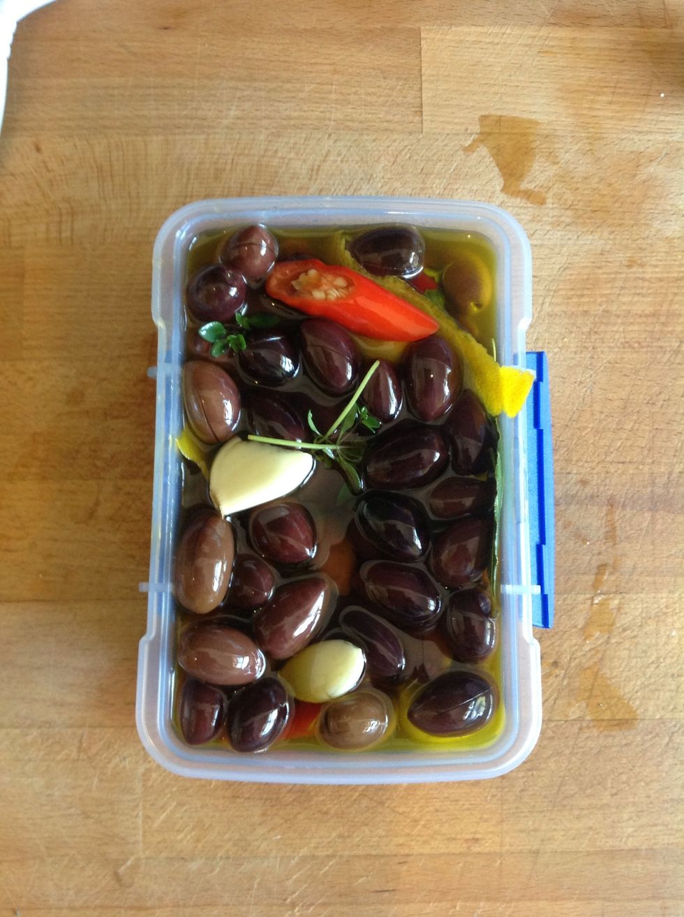 Put into a container and marinate for a few days
