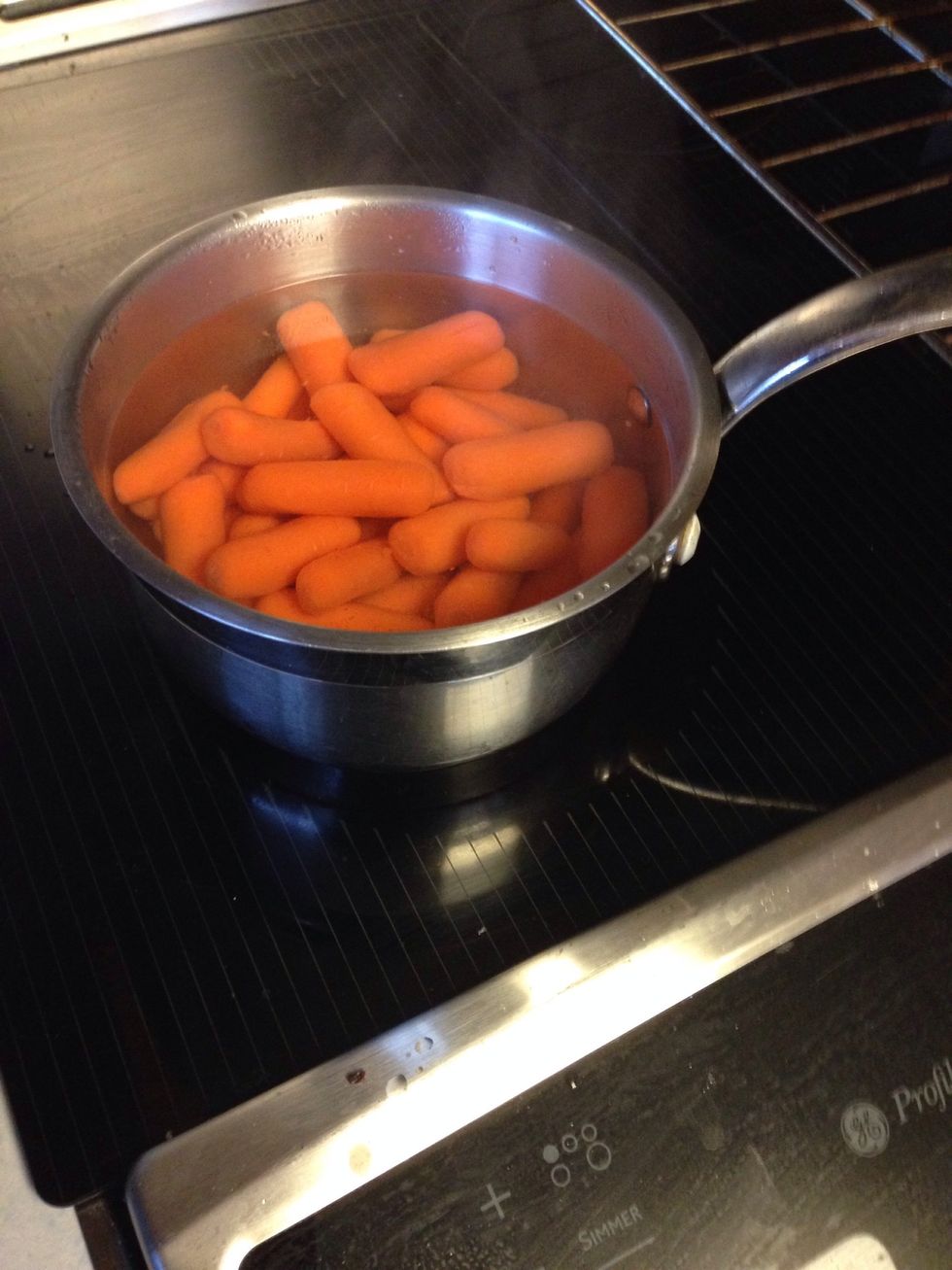 Put into boiling water. Boil for 5 minutes