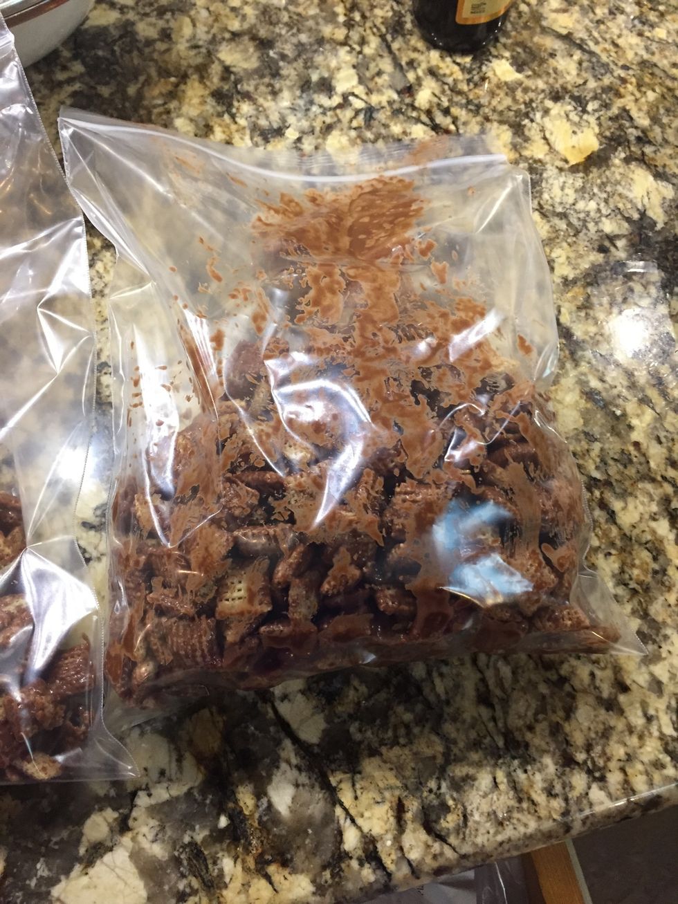 Put into plastic bag