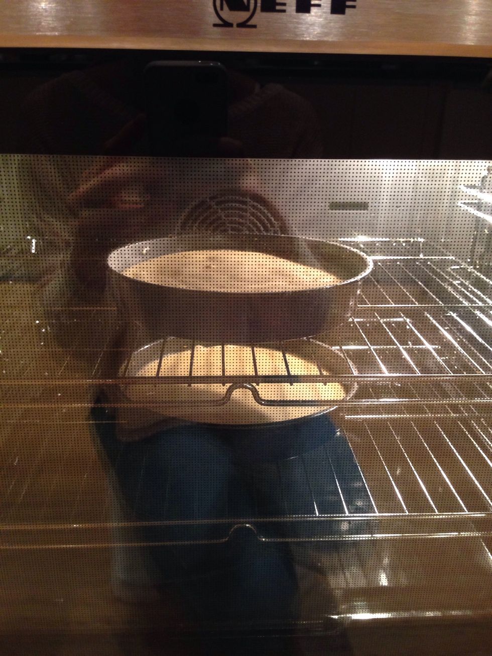 put into two tins and back for 20-25 minutes