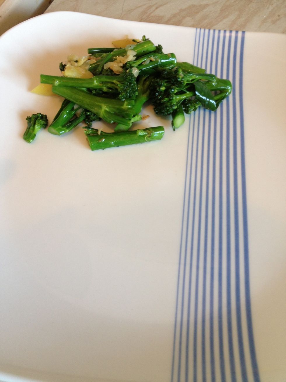 Put it at the side of plate