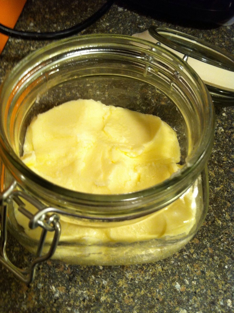 Put it directly in an airtight container or roll it into a log shape using plastic wrap and refrigerate for easy slicing.