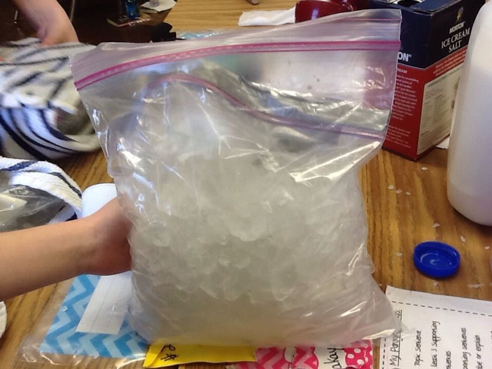 Put it in a bigger bag. And then load ice into it.