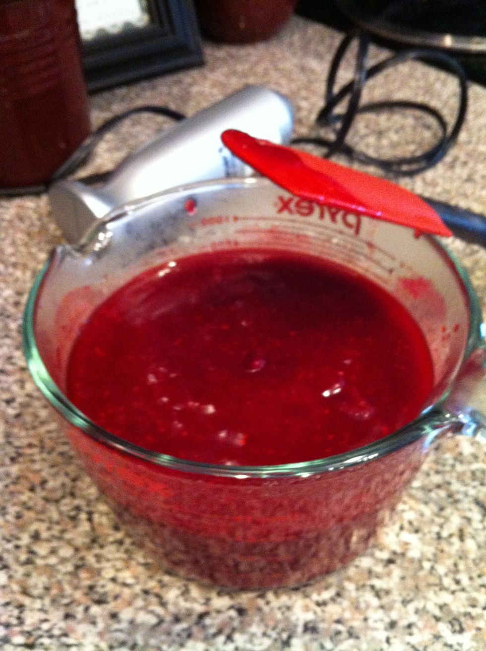 Put it in a bowl and pur\u00e9e it.