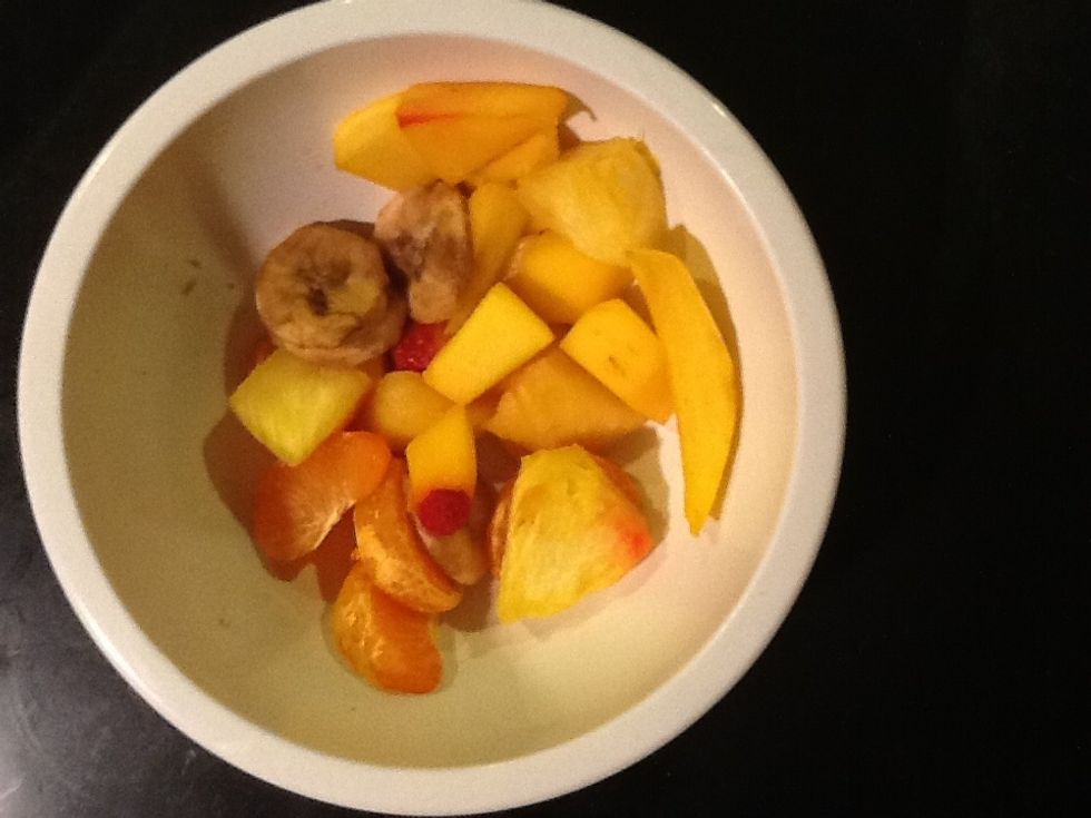 Put it in a bowl (it should look more attractive than this)