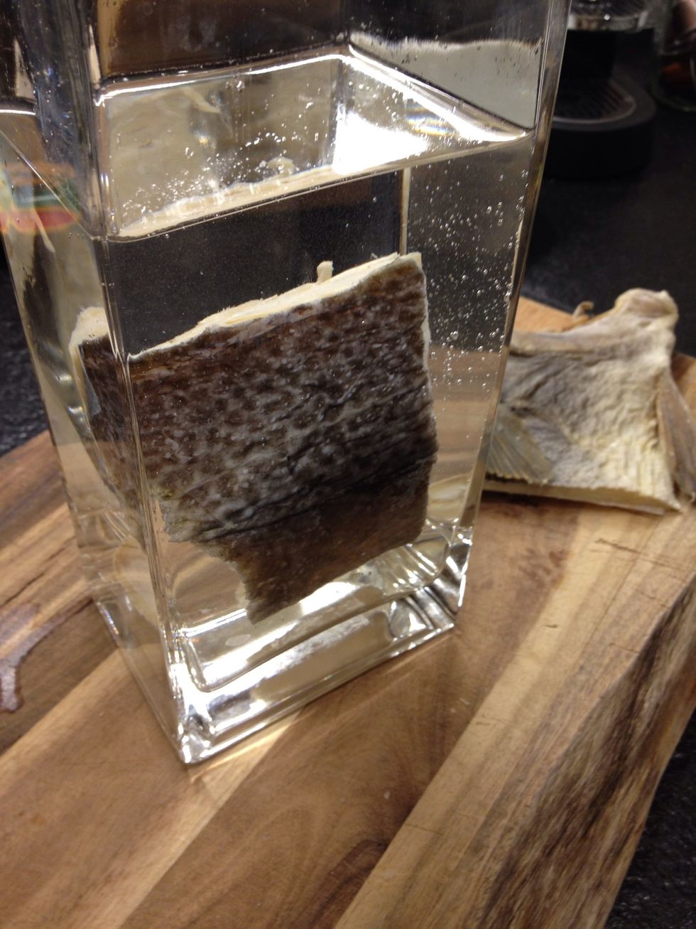 Put it in a container with abundant water