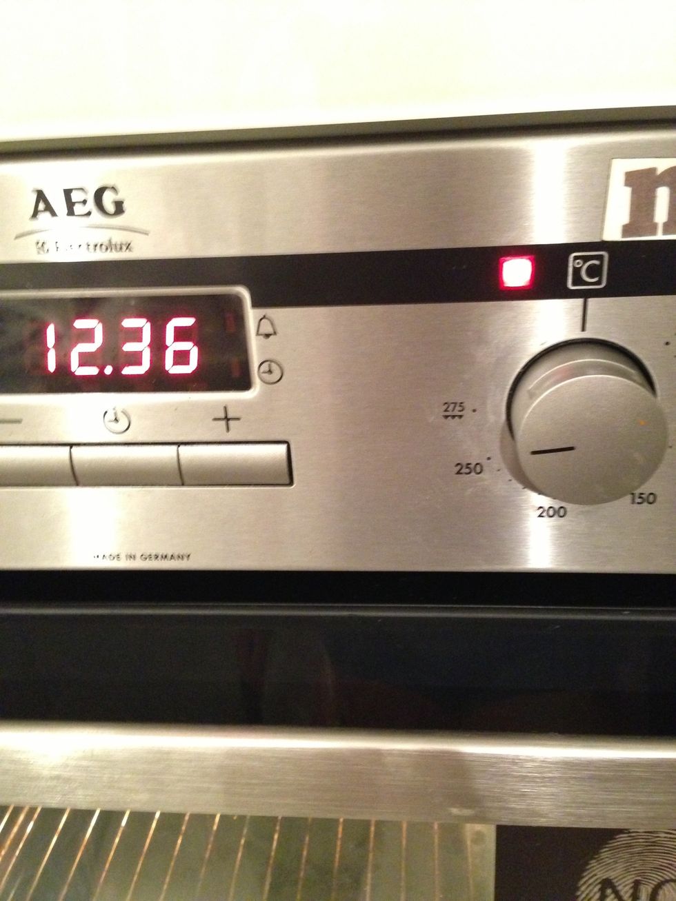 Put it in hot Oven. 250^ celsius.