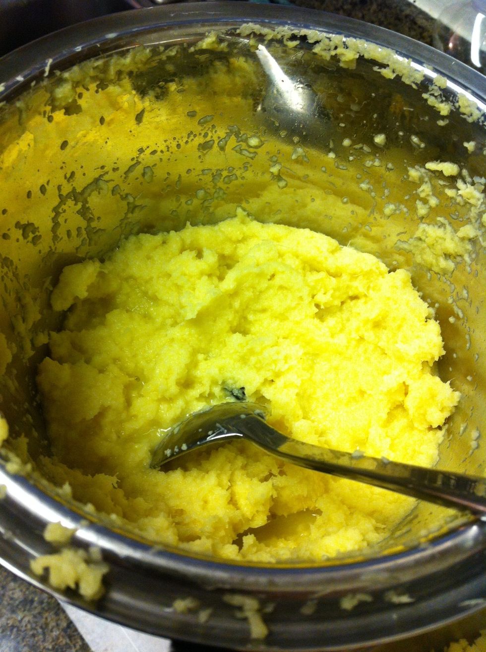 Put it in the blender and start with pulsing it slowly till it becomes paste like consistency .