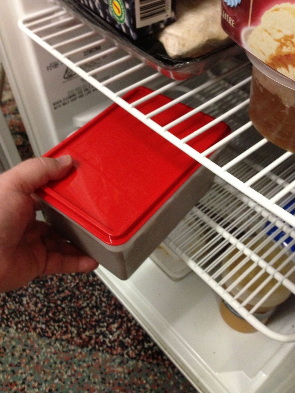 Put it in the freezer for at least 6 hours. Over night is best