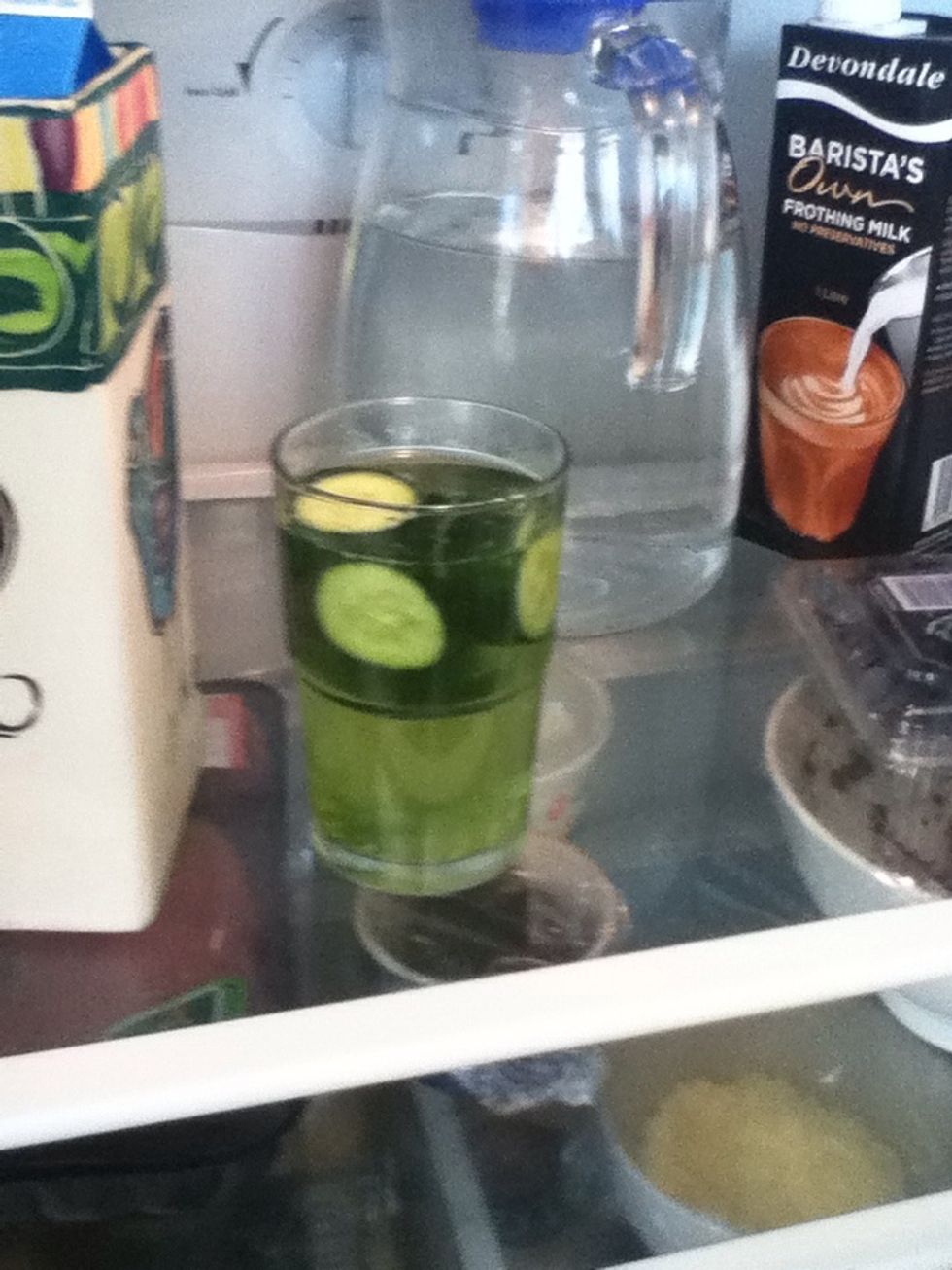 Put it in the fride for a while and make some ice