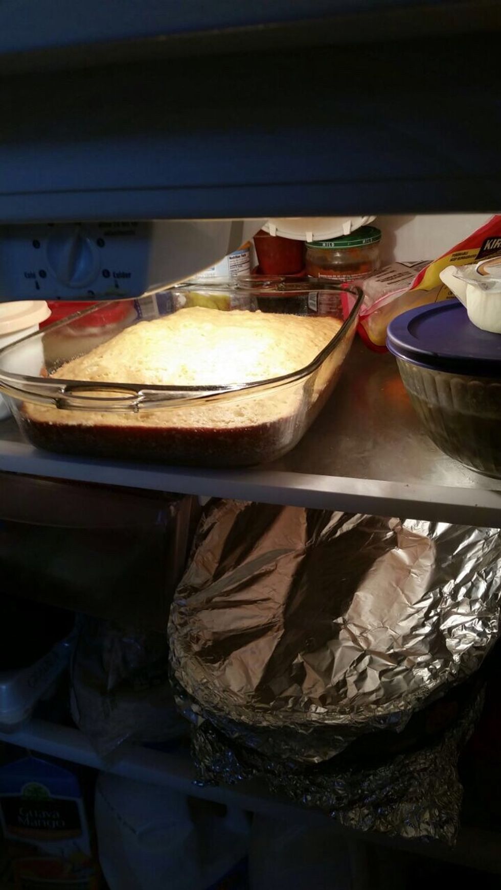 Put it in the fridge for 1 to 2 hours