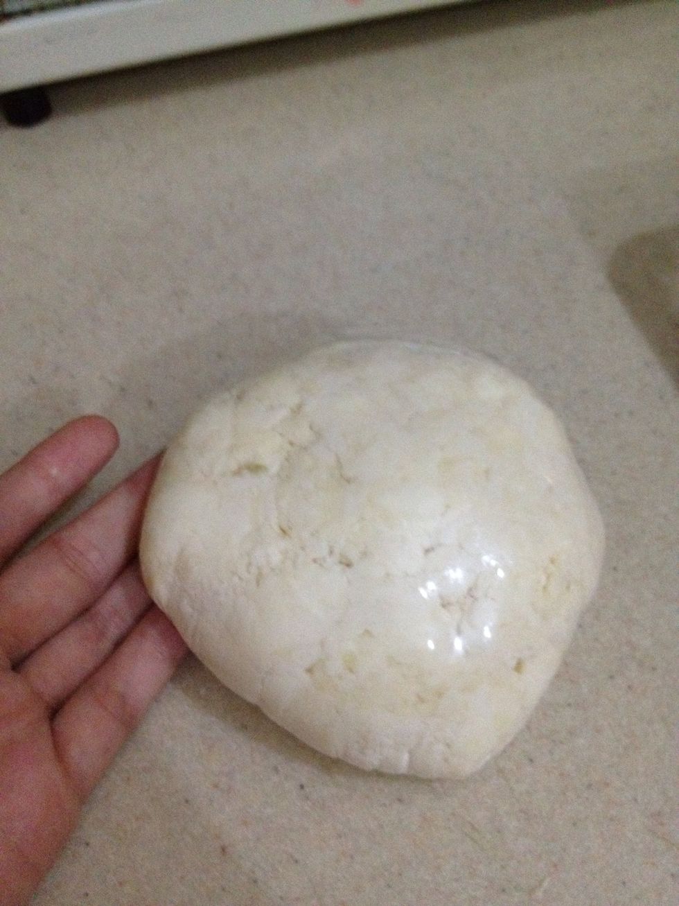 Put it in the fridge for about an hour